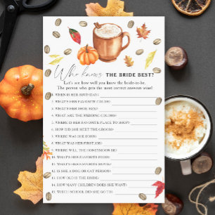 Pumpkin Latte Quem conhece melhor a noiva