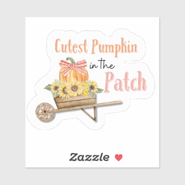 Pumpkin mais fino no adesivo (Folha)