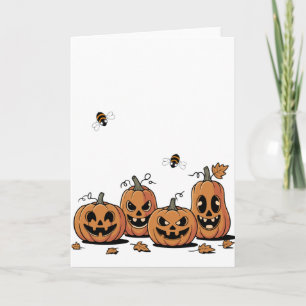 Pumpkin Patch Buzz – Cartão de Halloween da Busy B