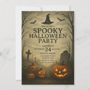 Pumpkin Patch Spooky Festa de Halloween Convite