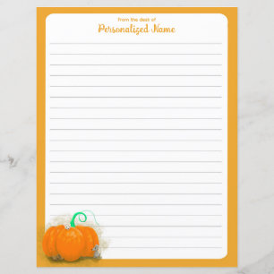 Pumpkin Playground - Folha de Papel Vinculada