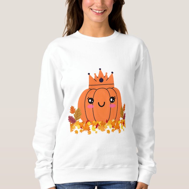 Pumpkin Queen | Camisa De Halloween De Queda Aesté (Frente)