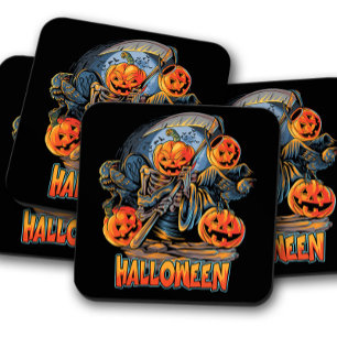 Pumpkin Slasher Porta copos de Cortiça de Hallow