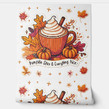 Pumpkin Spice Aestética Cozy Autumn Patterno