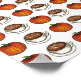 Pumpkin Spice Coffee Latino Poster de outono Arte 