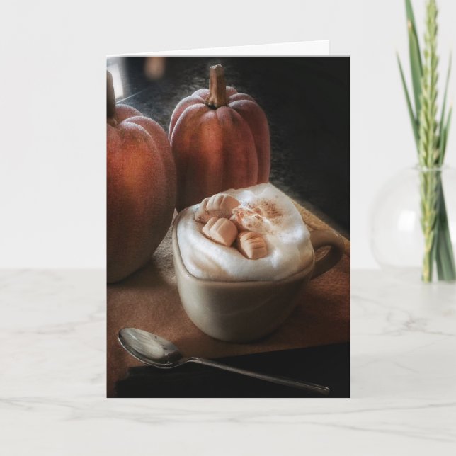 Pumpkin Spice e tudo o que é bom cartão de anivers (Frente)