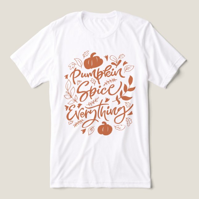 Pumpkin Spice Tudo (Design frontal)
