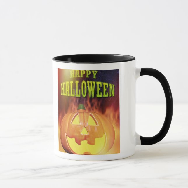 Pumpkin Spooky - Caneca de Halloween Personalizada (Direita)
