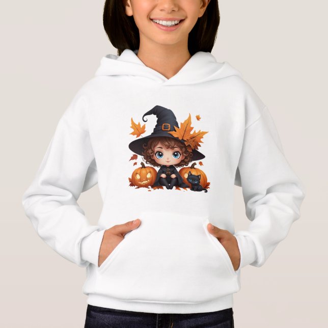 Pumpkin Witch Hat Cat Halloween (Frente)
