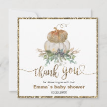 Pumpkins branco e Dourado obrigado você