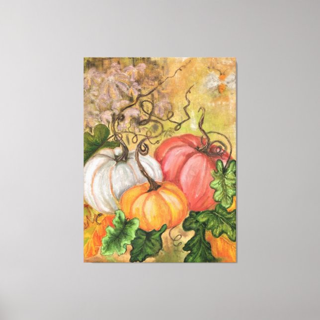 Pumpkins Canvas Print Halloween - Pintura (Frente)