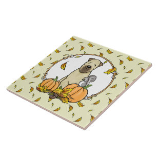 Pumpkins Cute de Queda de Terrier (sem punho 1b2)