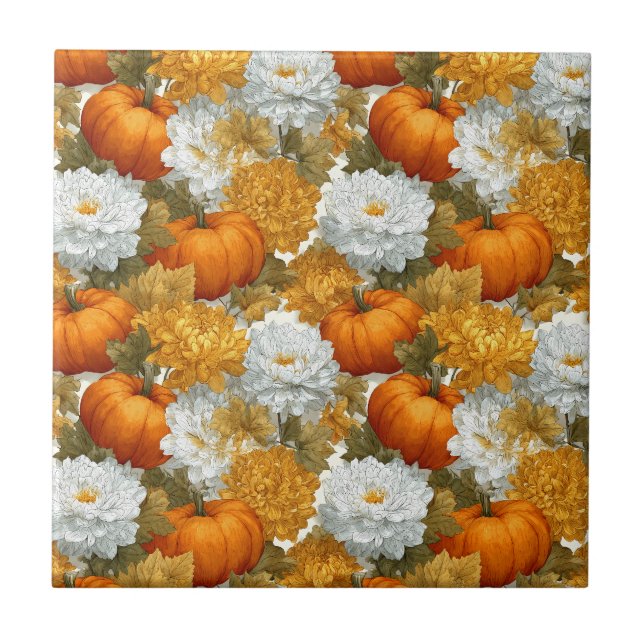 Pumpkins e Chrysanthemum Caiam Design (Frente)
