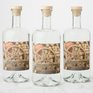 Pumpkins e Roda do carrinho de madeira rural