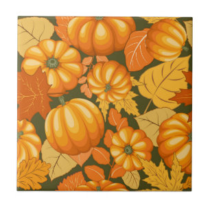 Pumpkins Patterno do Halloween em Fall Season