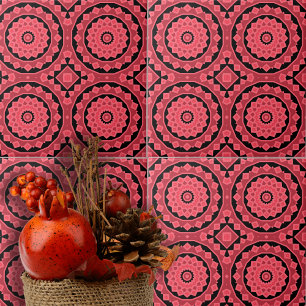 Punch Pink Étnic Legal no Mosaico marroquino