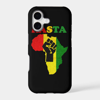 Punho do poder preto de Rasta sobre o caso do