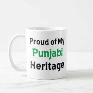 punjabi herança caneca de café