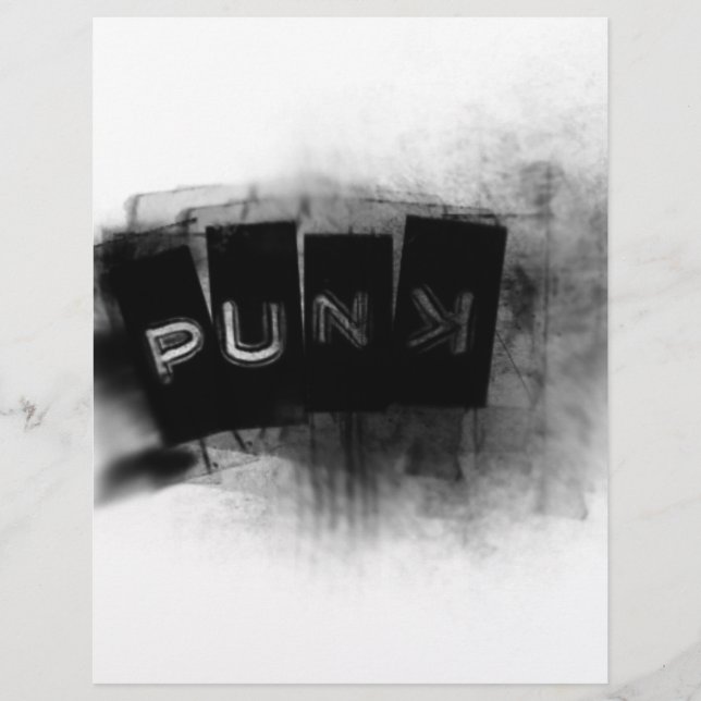 Punk preto e branco (Frente)