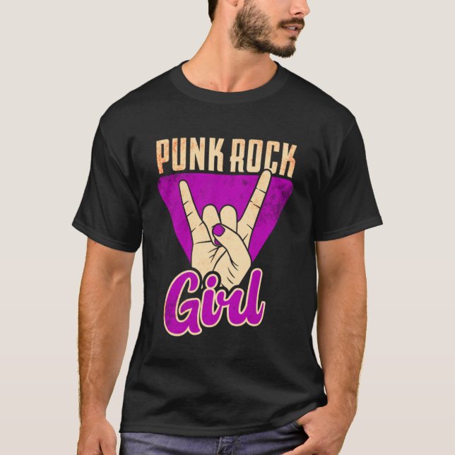 Punk Rock Girl Pullover Hoodie (Frente)