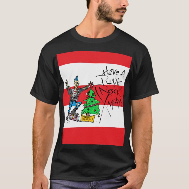 PUNK ROCK XMAS c/ Camiseta Stripes (Frente)