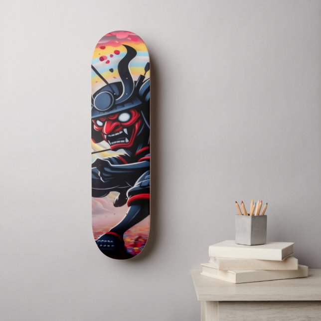 Punk Samurai Skateboard (Arte de parede)