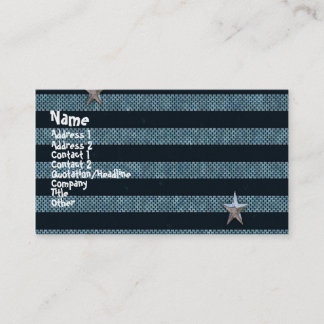 Punk Stars Gótica Cartão de visita