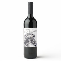 PUNKED - Rótulo de Vinho Zebra