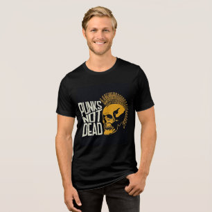 Punks sem Morto - Tee Tri-Blend do Caveira Retroat