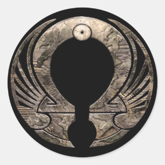 Punto Omega - Adesivo Redondo de Logotipos