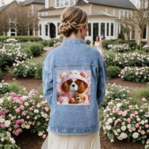 Puppy Adorável com Hoodie Rosa com Urso de Teddy