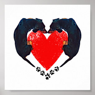 "Puppy Love" Dex Art Impressão