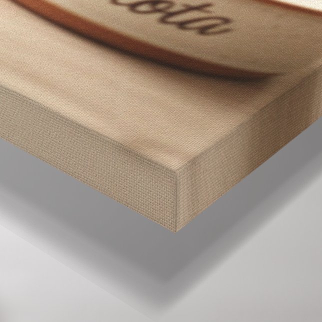 Puppy's First Turkey Day Canvas Print (Canto (inferior))