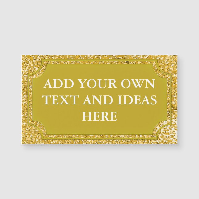PURE DOURADO Padrão de Splatter + texto/ideias (Frente)