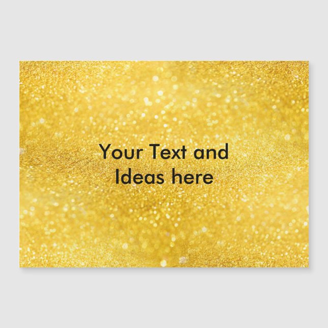 PURE DOURADO Sparkles Patterno + texto / ideias (Frente)