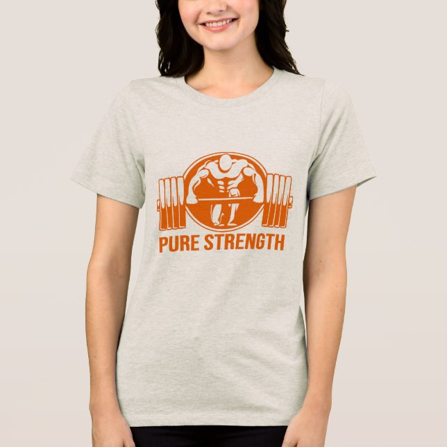Pure Strength Powerlifting Logo – Gold Edition Gym (Frente)