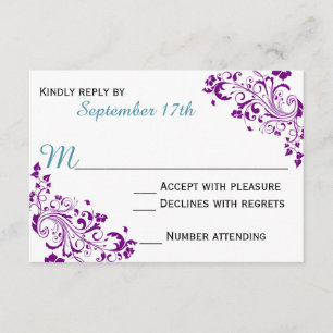 Puro com RSVP Turquesa Swirls