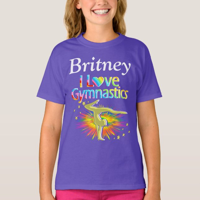 PURPER I AMO GINÁSTICA PERSONALIZADA A CAMISA (Frente)