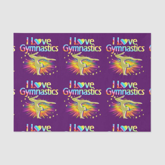 PURPER I AMO PAPEL DE TECIDOS GINÁSTICOS (Frente )