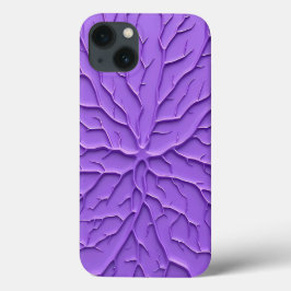 Purple Aesthetic Embossed iPhone Case
