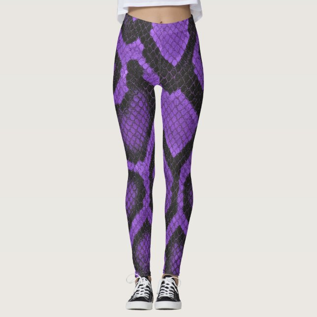 Purple Ball Python Leggings style 2 (Frente)