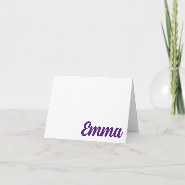 PURPLE CHEER Ft. Vale, Cartão de Nota Personalizad (Frente)