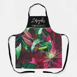 Purple Clematis Floral, Médio