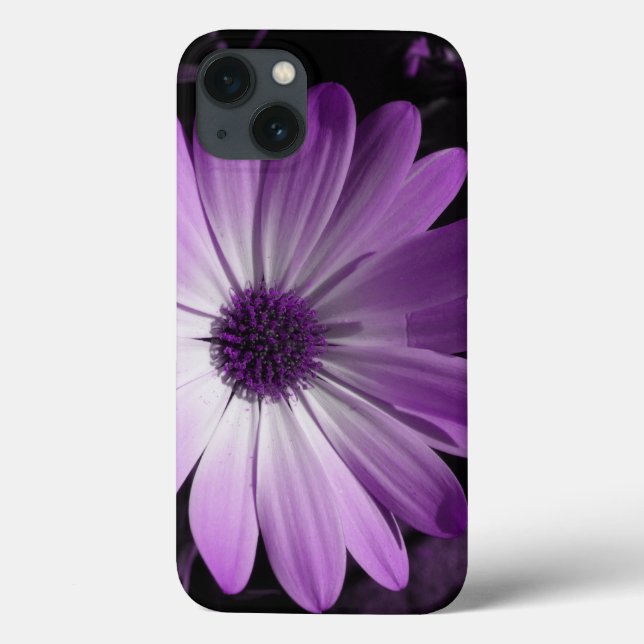 Purple Daisy Flower iPad Case (Verso)