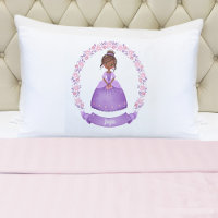 Purple Fairytale Princess Pillowcase