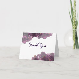 Purple Floral Obrigado Notas