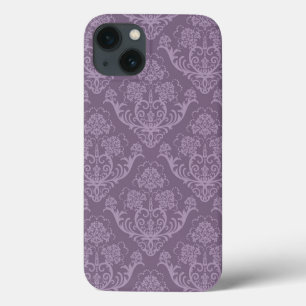 Purple floral wallpaper
