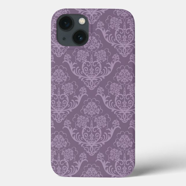 Purple floral wallpaper (Verso)