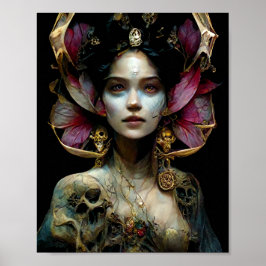Purple Headdress Fantasy Art Poster