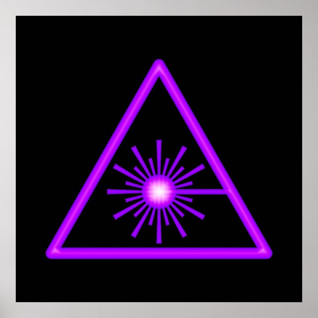 Purple Laser Symbol Poster (Frente)